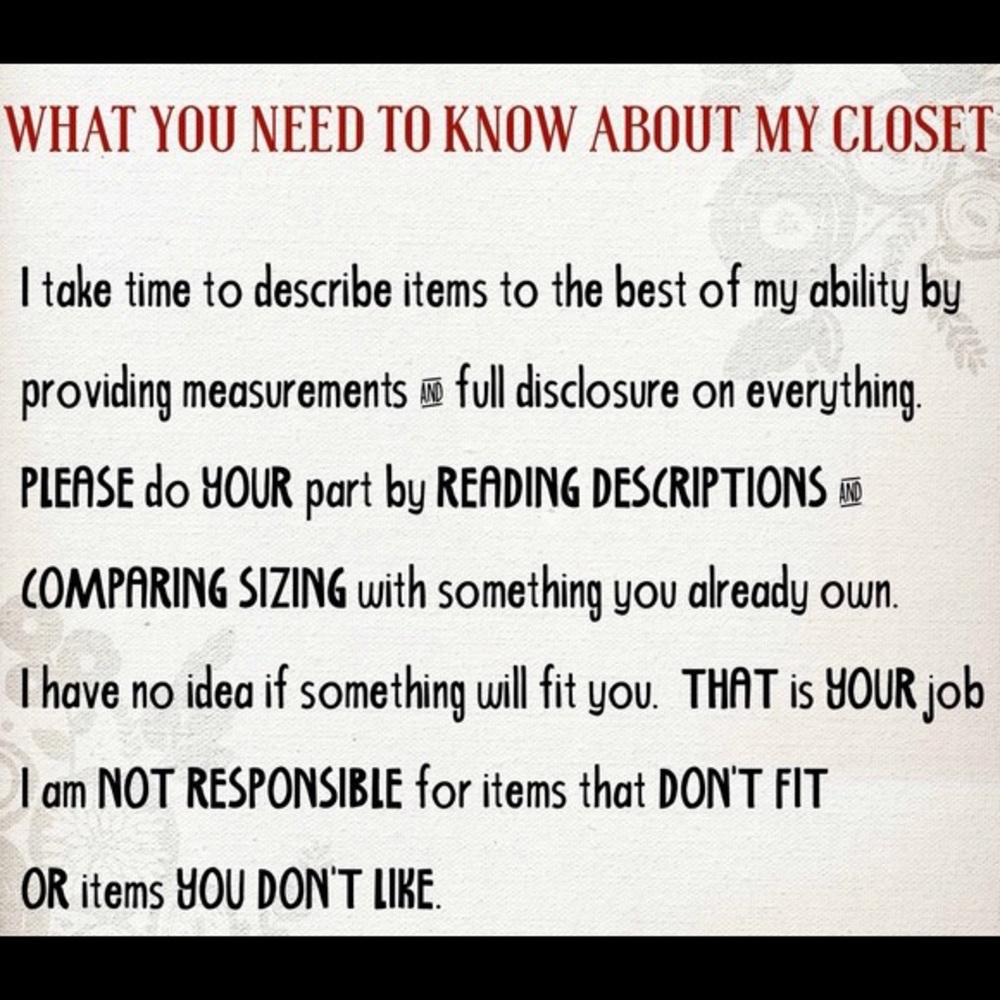 I try to be as transparent as possible…